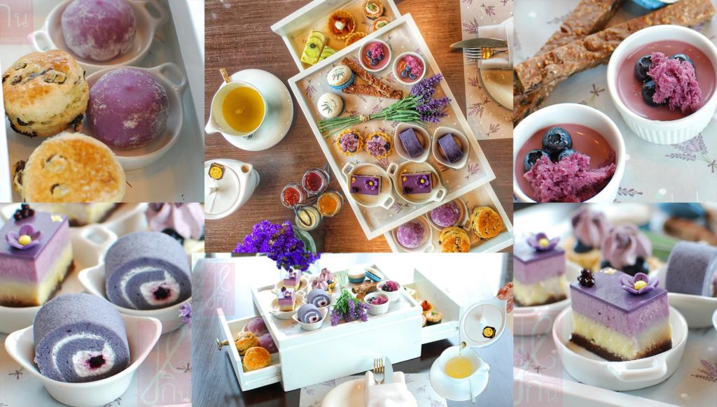 รีวิว ชุดน้ำชายามบ่าย ต้อนรับทุ่งดอกลาเวนเดอร์บาน พร้อมชาชั้นเลิศ Mariage Frères : Vert Provence และรสอื่นๆ At The Okura Prestige Bangkok